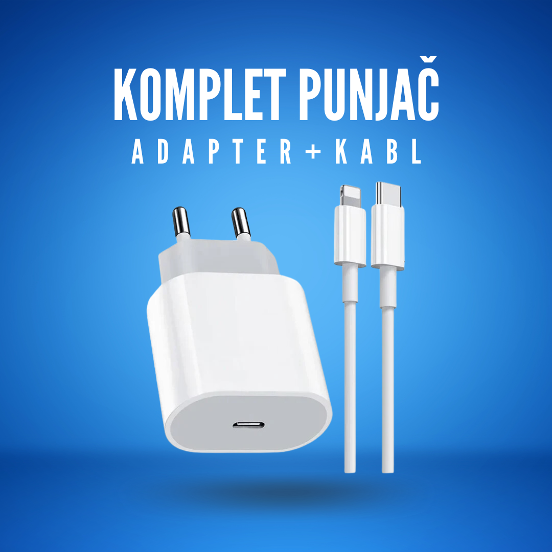 Komplet punjač, adapter + kabl, brzi punjač 25w